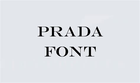 download font prada|whats the prada font called.